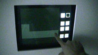 image of touchscreen in action