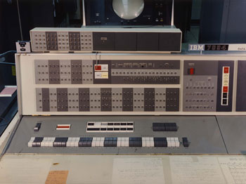 Photograph of IBM mainframe console